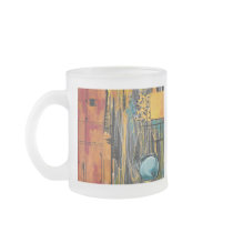 Pomegranate & Blueberry Orange Juice Abstract Mugs