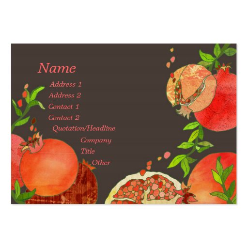 Pomegranate Business Cards