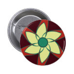 Pomegranate Flower Mandala Button