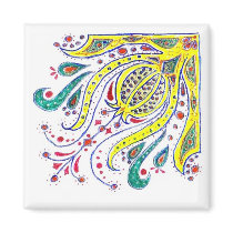 "Pomegranate Illumination" Theresa Hartman magnets