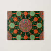 Pomegranate Mandala Array Puzzle