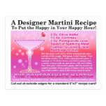 Pomegranate Martini Recipe Postcard