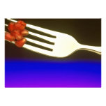 Pomegranate on fork personalized announcements