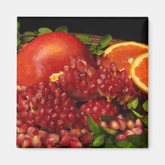 Pomegranate, Orange and Mint