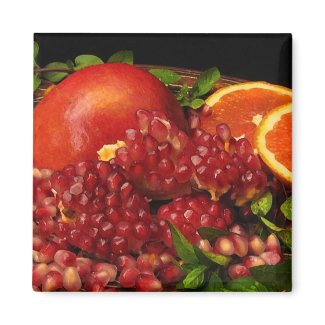 Pomegranate, Orange and Mint