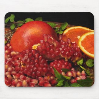 Pomegranate, Orange and Mint Mouse Pad