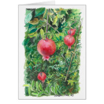 Pomegranate tree card