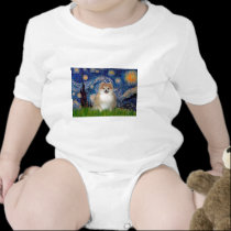 Pomeranian 1 - Starry Night t-shirts
