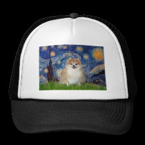 Pomeranian 1 - Starry Night hats