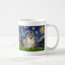Pomeranian 1 - Starry Night mugs