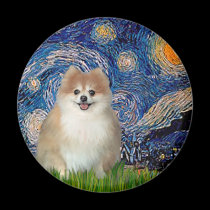 Pomeranian 1 - Starry Night magnets