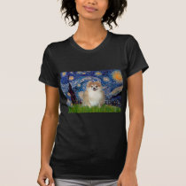 Pomeranian 1 - Starry Night t-shirts