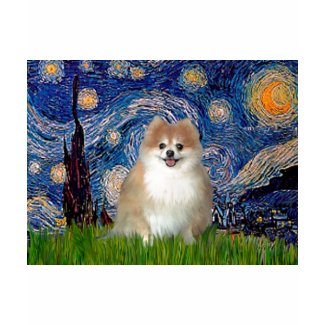 Pomeranian 1 - Starry Night shirt