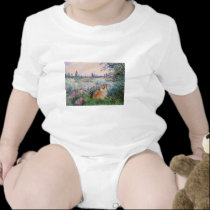 Pomeranian 3 - By the Seine t-shirts