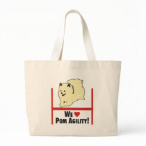 Pomeranian Agility Love Tote Bag