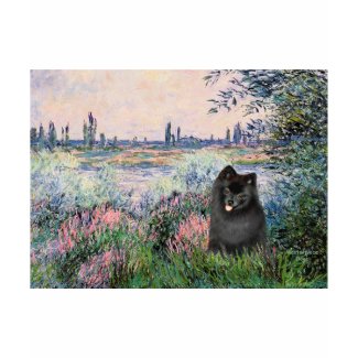 Pomeranian (black) - By the Seine shirt