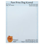 Pomeranian - Blue w/ White Diamond Design letterhead