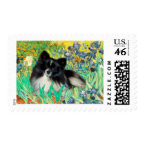 Pomeranian (BW) - Irises Stamps