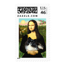 Pomeranian (BW) - Mona Lisa Stamp