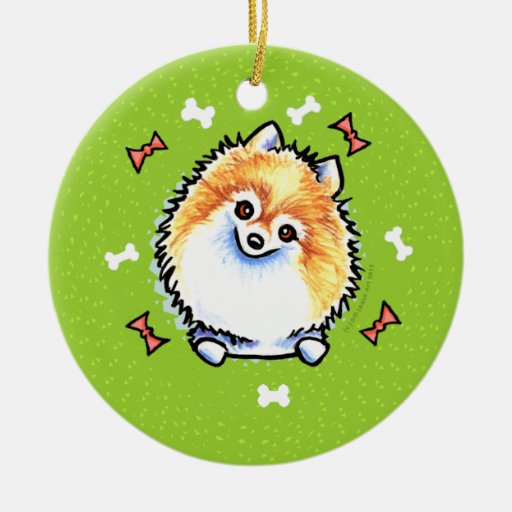 pomeranian christmas wreath ceramic ornament zazzle pomeranian christmas wreath ceramic ornament zazzle