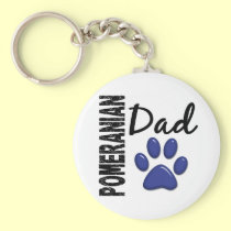 Pomeranian Dad 2 keychains