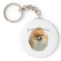 Pomeranian Dad 2 Keychain