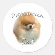 Pomeranian Dad 2 Sticker