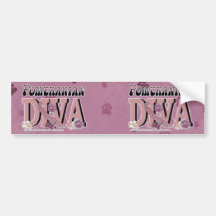 Pomeranian DIVA Bumper Sticker