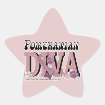 Pomeranian DIVA Star Stickers