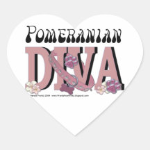 Pomeranian DIVA Sticker