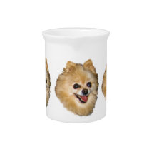 Pomeranian Dog Customizable Pitcher