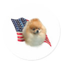 Pomeranian Flag stickers by GreyWolfCreation Pomeranian Flag stickers