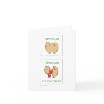 Pomeranian in a Knitted Sweater cards