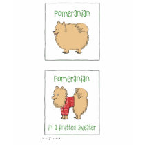 Pomeranian in a Knitted Sweater t-shirts