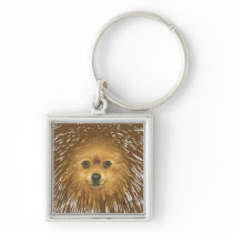 Pomeranian Key Chain