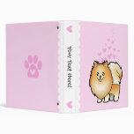 Pomeranian Love 3 Ring Binder