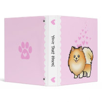 Pomeranian Love 3 Ring Binder