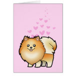 Pomeranian Love Card