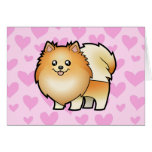 Pomeranian Love Card