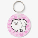 Pomeranian Love keychain