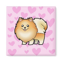 Pomeranian Love Fridge Magnets