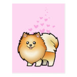 Pomeranian Love Post Card