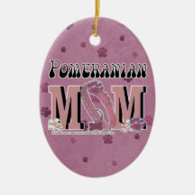 Pomeranian MOM Christmas Tree Ornaments