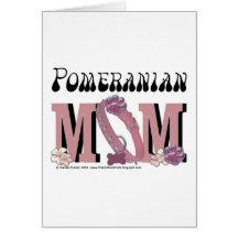 Pomeranian MOM Greeting Card