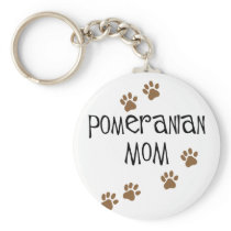Pomeranian Mom Key Chain
