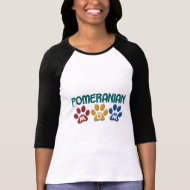 POMERANIAN Mom Paw Print 1 shirt