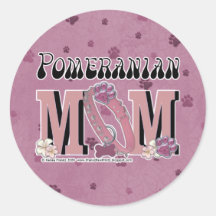 Pomeranian MOM Stickers