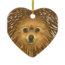 Pomeranian Christmas Tree Ornaments