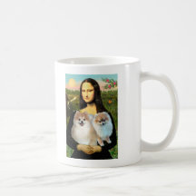 Pomeranian Pair 3 - Mona Lisa Coffee Mugs