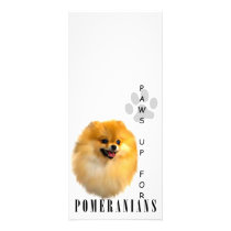 Pomeranian Paws Up Rack Cards rack cards by jaisjewels Pomeranian Paws Up Rack Cards rack cards